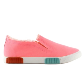 Jeans sneakers colorful sole BL65 Pink