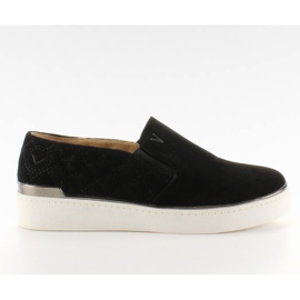 Suede slip-on sneakers 7103 Black