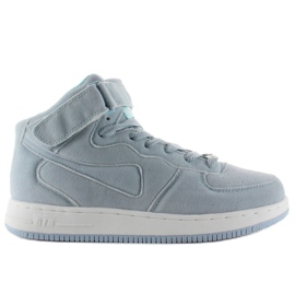 Suede high-top sports shoes B777 Blue Suede high-top sports shoes B777 Blue