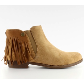 Boots Jodhpur boots detachable tassels 9177 Beige