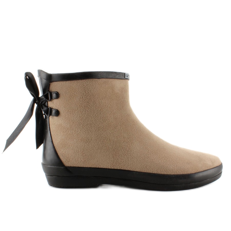 Short wellies with suede 89-51 Beige