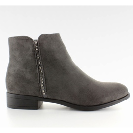 Chelsea boots suede with JK25 Gray stones grey