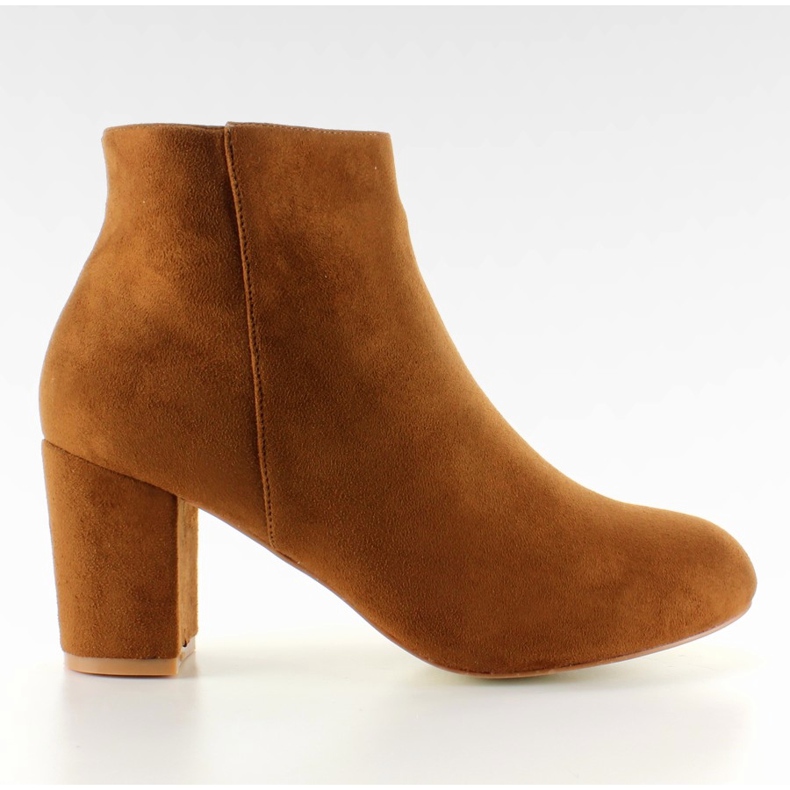 Smooth, high heel boots from Camel brown