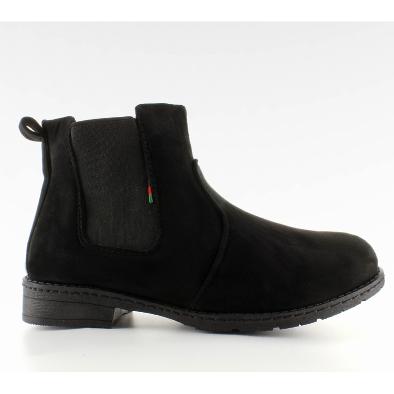 Suede Jodhpur boots with 87-3 Black insert