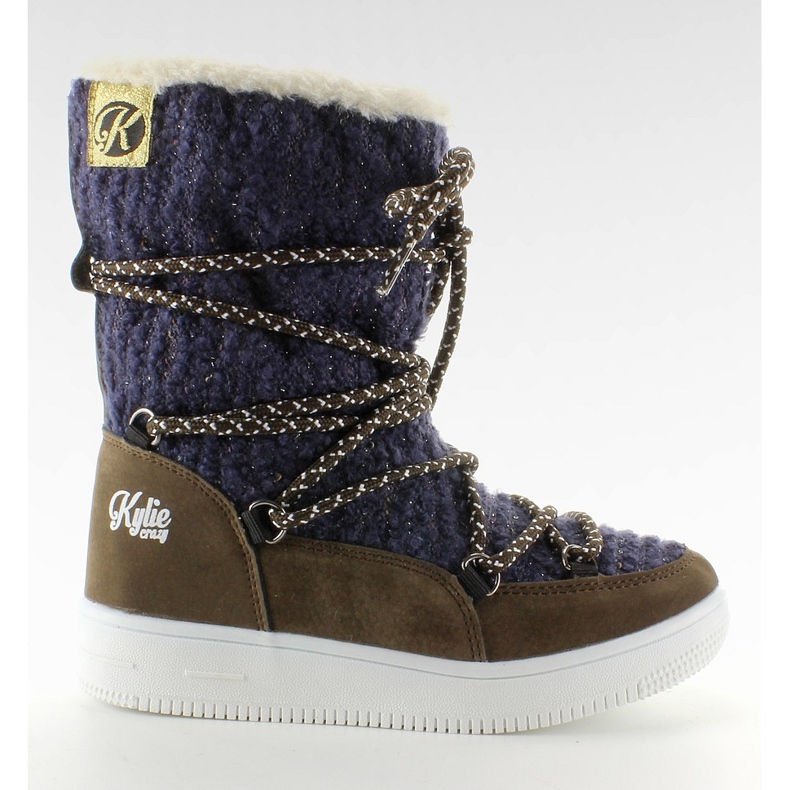 Children's Eskimo snow boots Marino navy blue