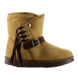 Women's Emusy With Fringes K1661504 Camel brown Women's Emusy With Fringes K1661504 Camel brown