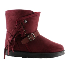 Women's Emusy With Fringes K1661504 Burdeos red Women's Emusy With Fringes K1661504 Burdeos red