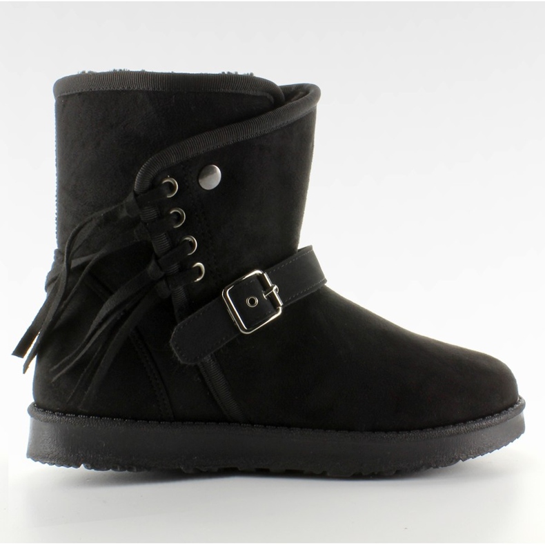 Women's footwear with tassels K1661504 negro black