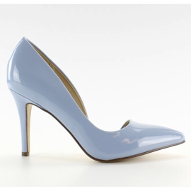 Pastel asymmetrical heels C26P Blue