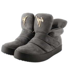 GF-jx29 Gray suede sneakers grey