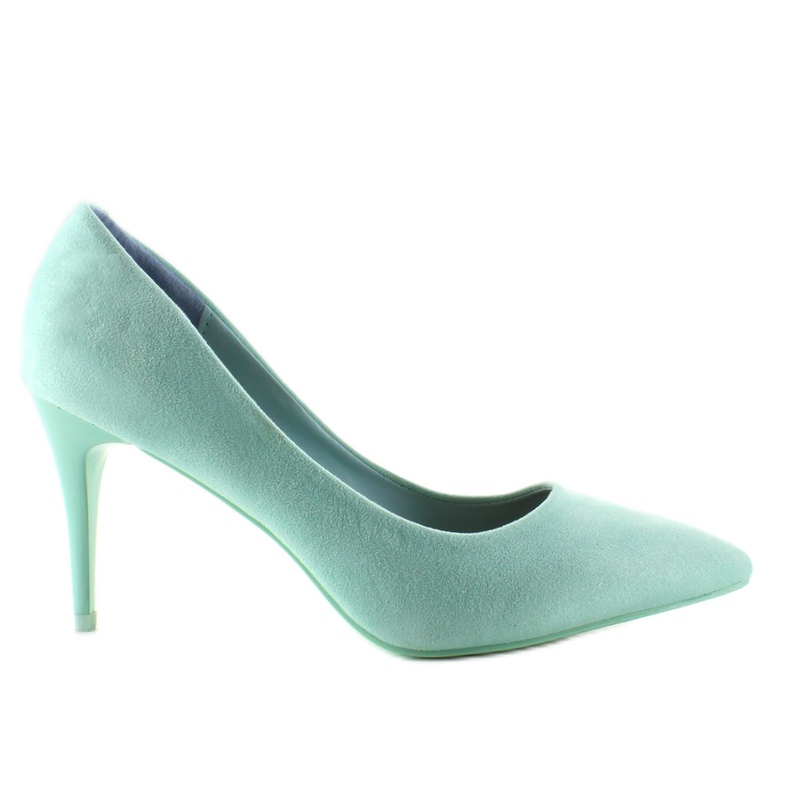 Suede high heels Candy Shop LEI-90 L. Green