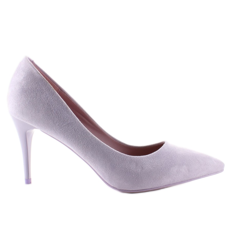 Suede high heels Candy Shop LEI-90 Purple violet