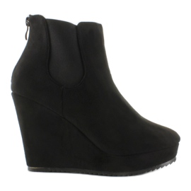 Wedge boots 824 Black