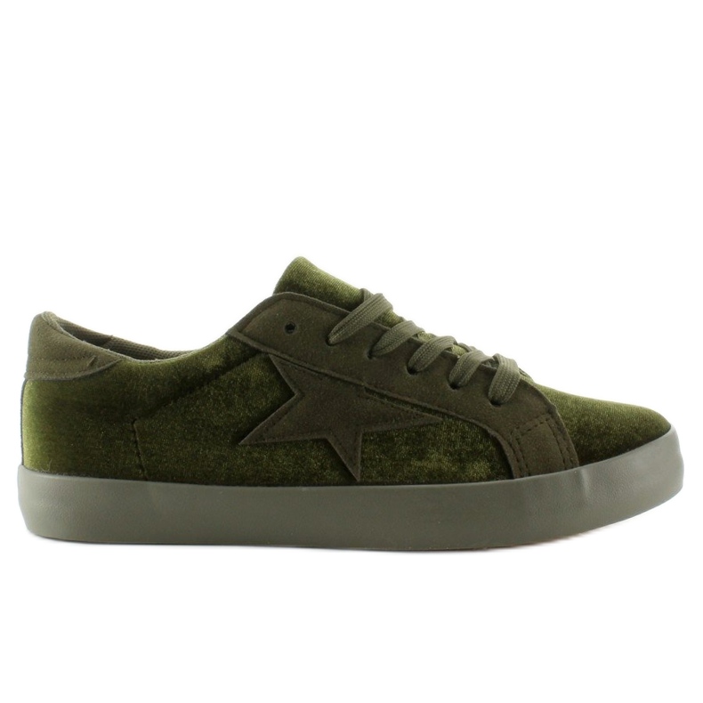 Velvet sneakers BL70P Dark Green Velvet sneakers BL70P Dark Green