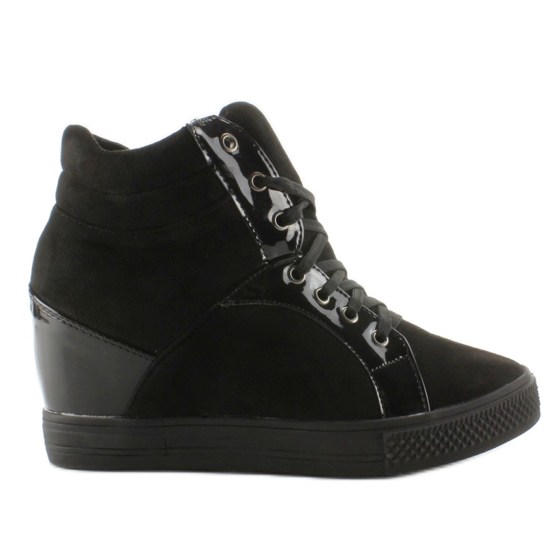 AT-0593-L Black suede sneakers