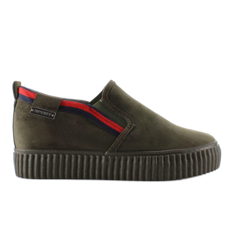 Creepersy Slipony Stripes 2018-47 Black Gren green