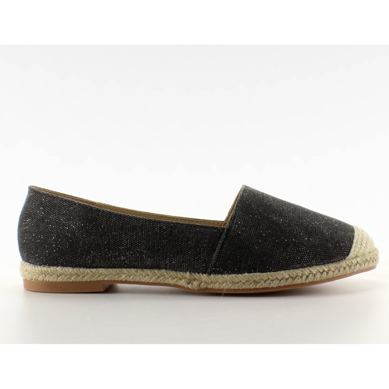 Espadrilles with linen toes JH23P Black