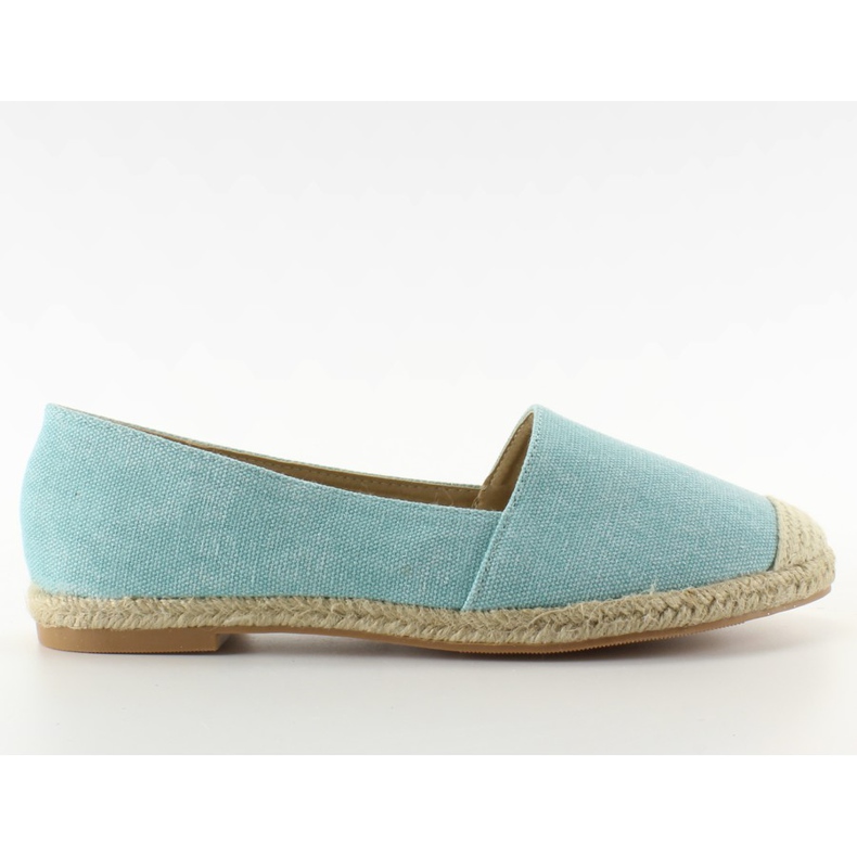 Espadrilles with linen toe caps JH23P L. Blue