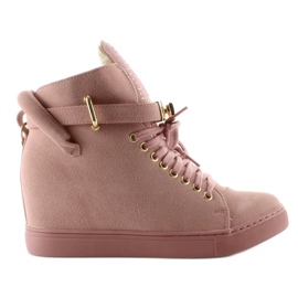 Sneakers with padlock XW37012-3 Pink Suende