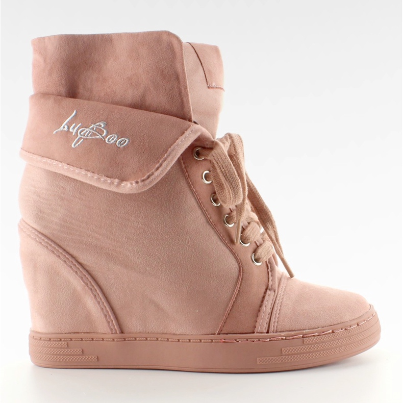 Suede sneakers B12-22 Pink