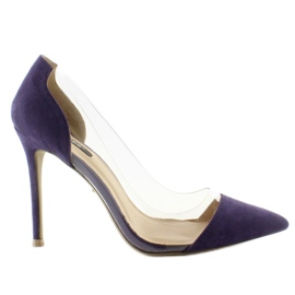 Pins with transparent sides 5049 Purpl purple