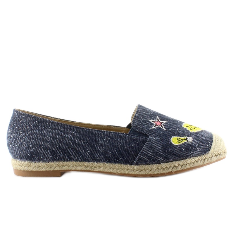 Espadrilles with JH21p D. Blue patches navy blue