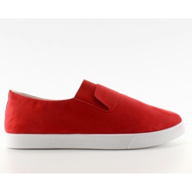 Suede slippers with rubber BL91P red Suede slippers with rubber BL91P red