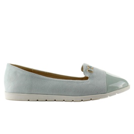 T240 Blue lords suede ballerinas