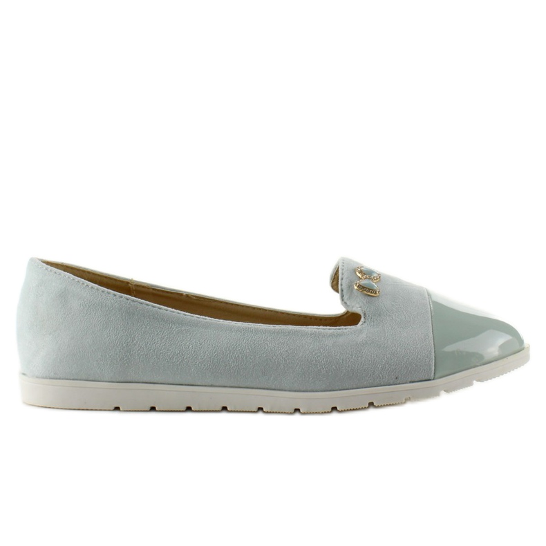 T240 Blue lords suede ballerinas