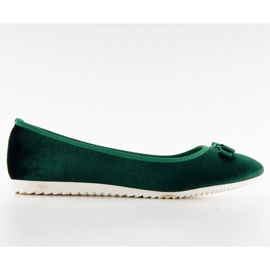 Satin ballerinas lds-1a010 Green