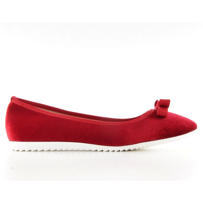Satin ballerinas lds-1a010 Red