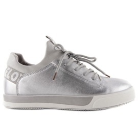 Mochino NB80p silver sneakers grey