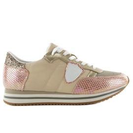 Snake story JT32 pink trainers