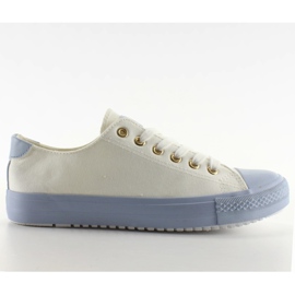 Trampki on colored gum White / Blue