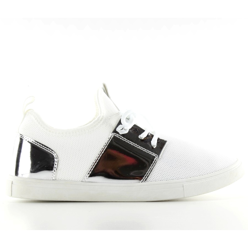 A-120 WHITE / SILVER airy sports shoes