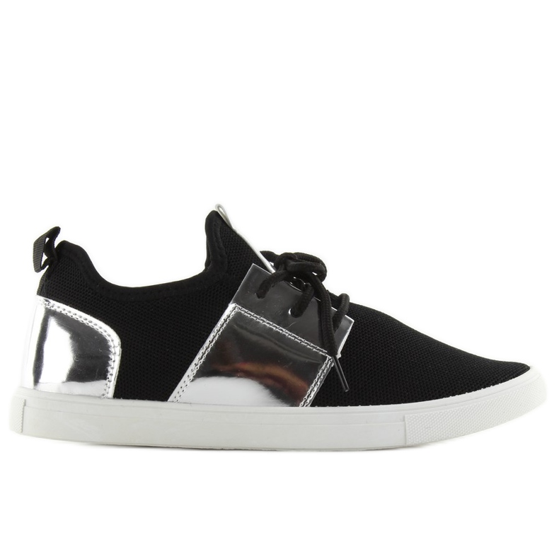 A-120 BLACK / SILVER airy sports shoes