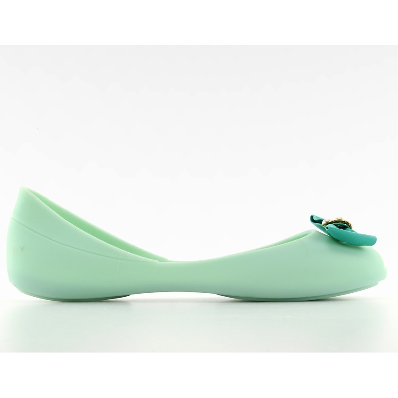 Meliski ballerinas with a PT100 L. Green bow