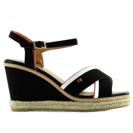 Wedge sandals Tomy 1234 black Wedge sandals Tomy 1234 black