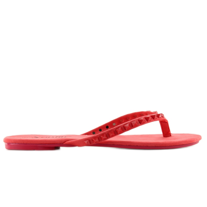 Flip-flops with studs DD26 red