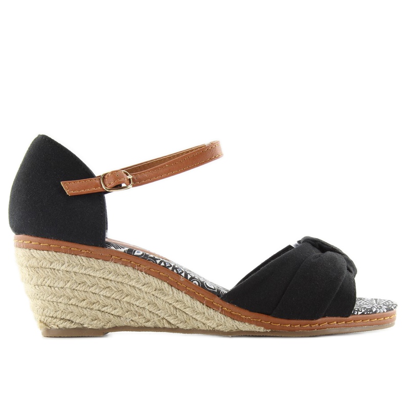 Espadrilles 883-31 black sandals
