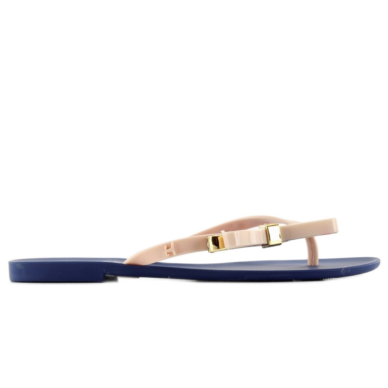 Flip-flops meliski KM106 NAVY / D. beige navy blue pink Flip-flops meliski KM106 NAVY / D. beige navy blue pink
