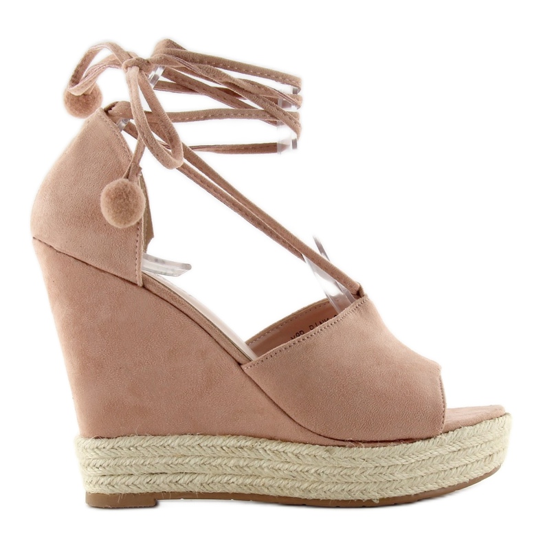 Espadrilles Sandals With Pompoms Y8P Pink