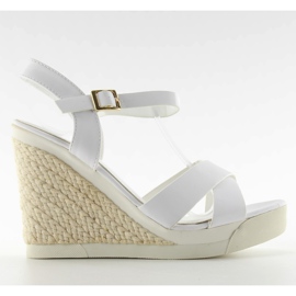 Sandals Koturn Sportowa Sole Af-8671 white