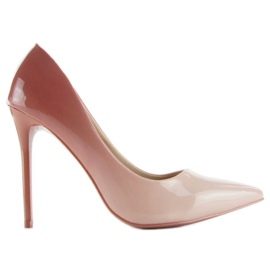 Shaded ombre heels LT76 pink