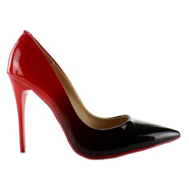 Shaded ombre heels LT76 Black / Red