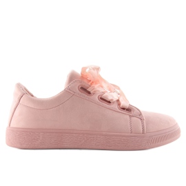 Sneakers With Satin Laces Nb120P pink