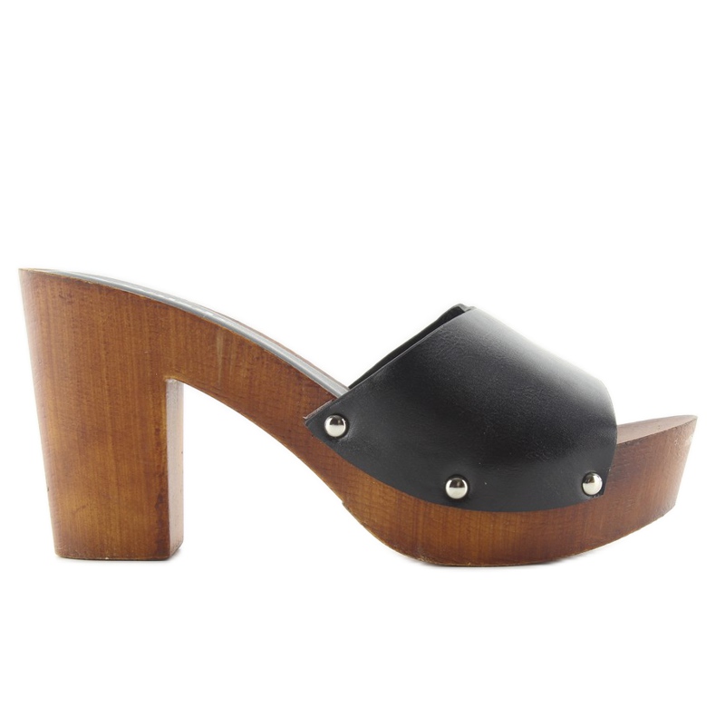 Clogs with a light sole 950-20 black