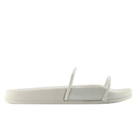 Slippers With Transparent Stripe Ts168-6 white Slippers With Transparent Stripe Ts168-6 white