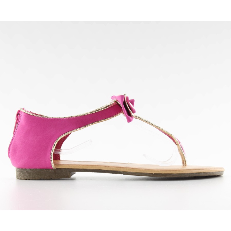 Flip-flops with Y8808 pink heel