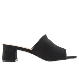 Suede BL212 Black high heels